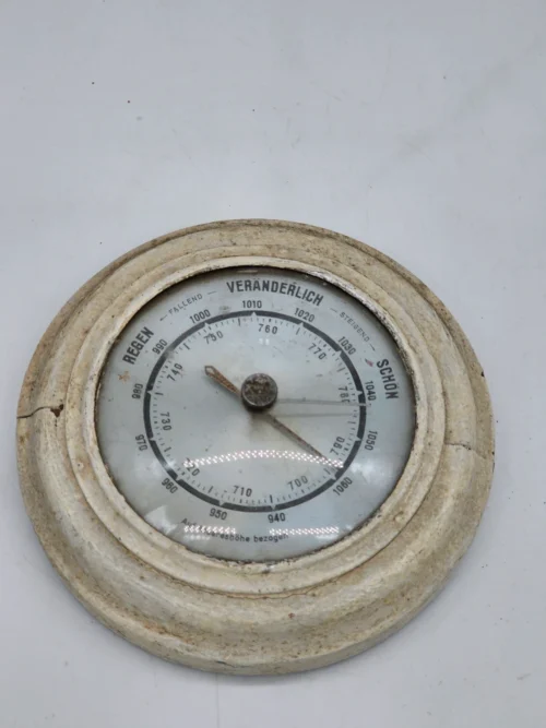 Zabytkowy barometr ścienny – średnica 15 cm