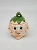 Ceramiczny pojemnik ręcznie robiony – uroczy warzywniak z uśmiechem, 12 cm