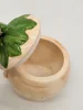 Ceramiczny pojemnik ręcznie robiony – uroczy warzywniak z uśmiechem, 12 cm