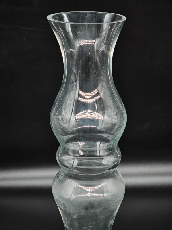 Wazon szklany bezbarwny, 45 cm – nowoczesna forma,