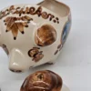 Ceramiczny zestaw „Schweineset” świnka na tatar z solniczką i pieprzniczką – ręcznie malowany