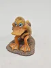 Figurka kaczki – ręcznie malowana, żywica, vintage