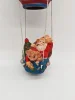 Balon z Mikołajem i myszką – rękodzieło CHRL 1940, 36 cm