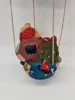 Balon z Mikołajem i myszką – rękodzieło CHRL 1940, 36 cm