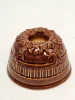 Mini forma ceramiczna do pieczenia / dekoracyjna – brązowe szkliwo, 12 cm