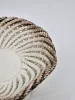 Włoska misa porcelanowa na nodze – ażurowa plecionka, Made in Italy, 18×10 cm
