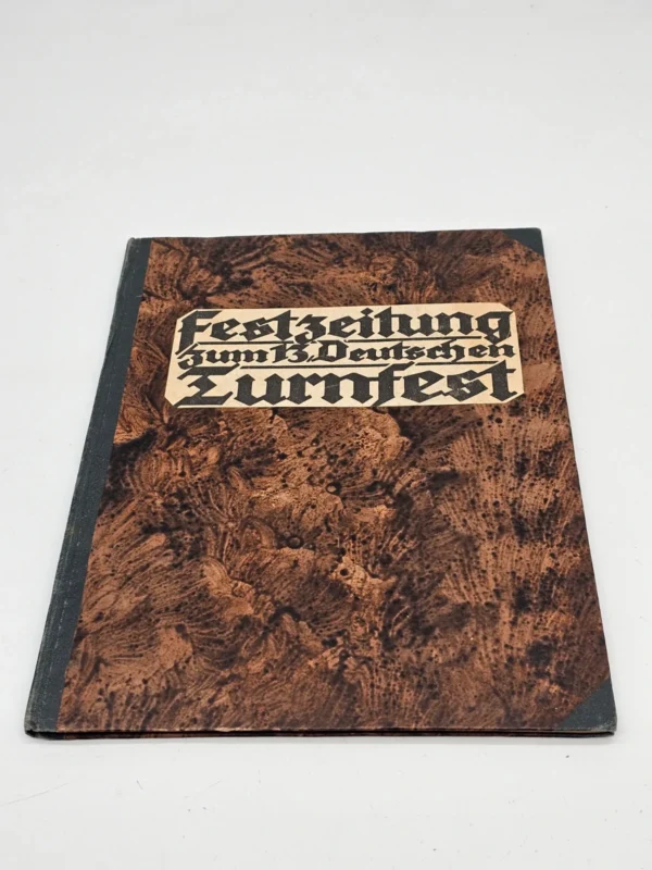 „Festzeitung zum 13. Deutschen Turnfest”  oryginalne wydanie historyczne, Niemcy, lata 30 XX wieku
