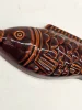 Ceramiczna forma w kształcie ryby – brązowa glazura, 25 cm