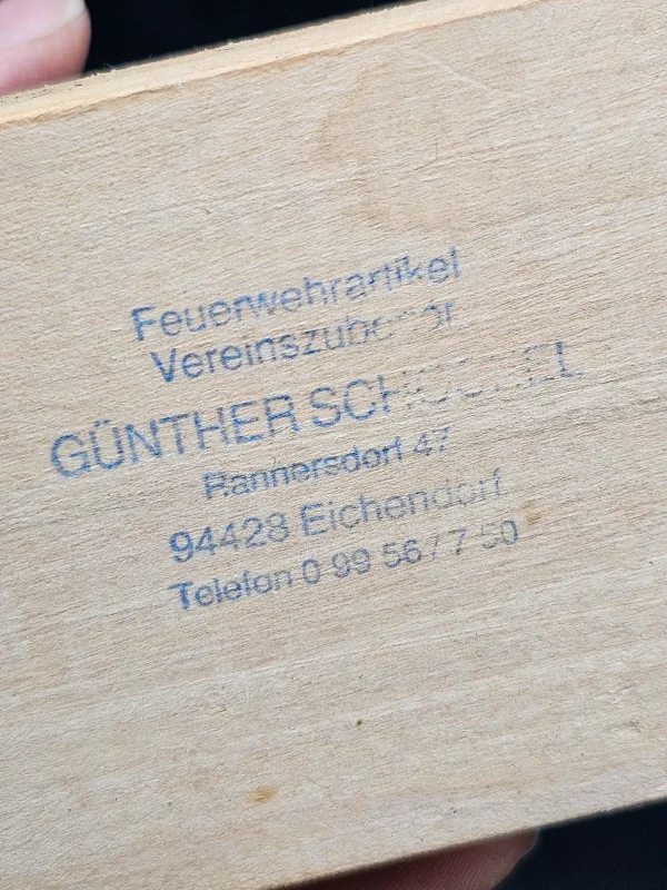 Figura św. Floriana – Günther Schössl, Niemcy, 22 cm, drewno i gips, Dickwald