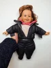 Lalka kolekcjonerska Isa Maria Collection – skórzany strój, lata 90.