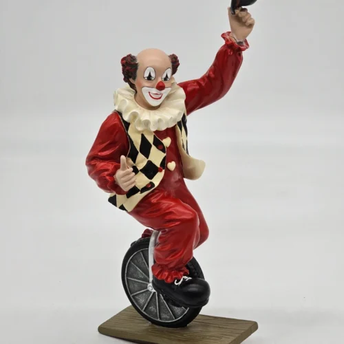 Gilde Clowns „Eddi, der Einradfahrer” unikalna figurka jubileuszowa 1997–2007 – 33 cm