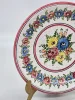 Ręcznie malowany talerz ceramiczny Handarbeit w kwiaty