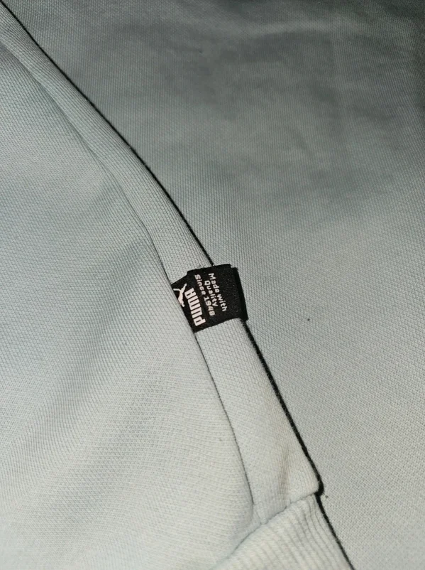 Bluza Puma XL – błękitna, logo z przodu, 100% bawełna, 64×54 cm