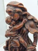 Figura Matka z Dzieckiem rzeźba dekoracyjna z wosku styl sakralny 49 cm