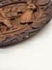 Plakieta ścienna relief scena karczemna vintage średnica 23 cm