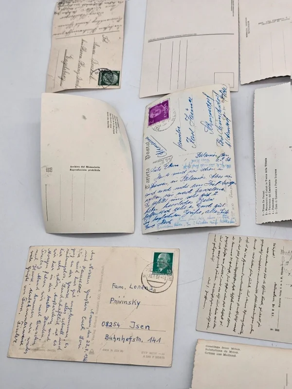 Zestaw starych pocztówek vintage Europa Niemcy włochy 16 szt