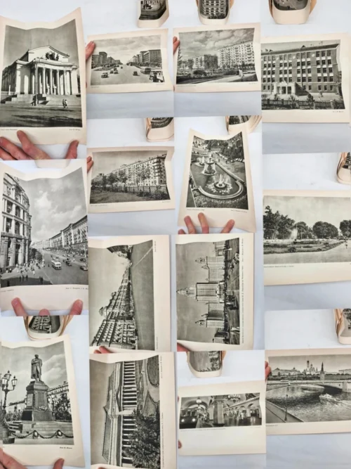 Zestaw 16 Archiwalnych fotografii Moskwy ZSRR lata 50 - 60 XX w.