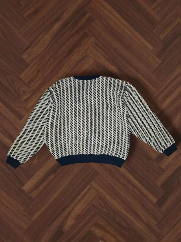 Ronin Rage  wełniany Sweter vintage beż granat