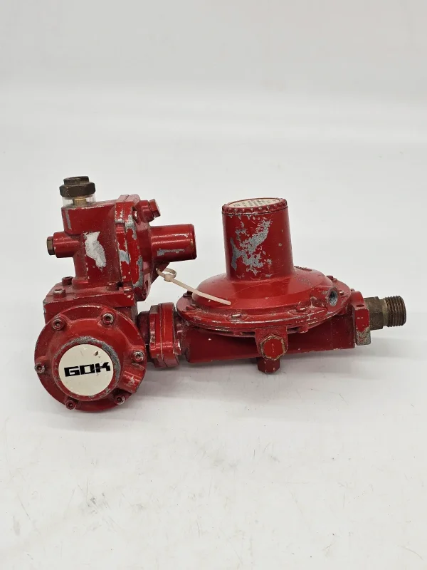 Reduktor gazowy GOK PN16 12.98 mbar z zabezpieczeniem TRF 27 cm