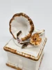 Ceramiczna szkatułka w kształcie gramofonu sygnowana Sallanka 13 cm