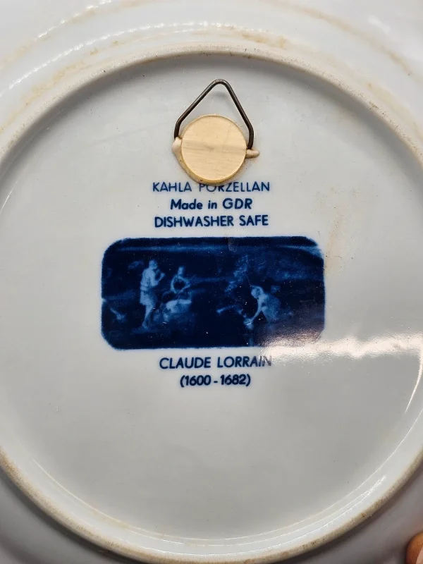 Talerz kolekcjonerski Kahla Porzellan Claude Lorrain Made in GDR 23,5 cm