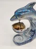 Kominek zapachowy delfin perłowa ceramika 18 cm