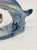 Kominek zapachowy delfin perłowa ceramika 18 cm