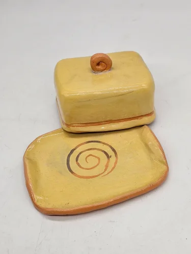 Maselniczka ceramiczna Carmes 69 ręcznie robiona vintage