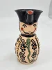 Dzbanek ceramiczny Ludowy „Gospodarz” 18 cm, ręczne zdobienia