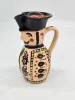 Dzbanek ceramiczny Ludowy „Gospodarz” 18 cm, ręczne zdobienia