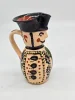 Dzbanek ceramiczny Ludowy „Gospodarz” 18 cm, ręczne zdobienia
