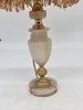 Lampa stołowa vintage z frędzlami 55 cm klosz do renowacji