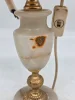 Lampa stołowa vintage z frędzlami 55 cm klosz do renowacji