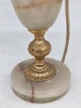Lampa stołowa vintage z frędzlami 55 cm klosz do renowacji