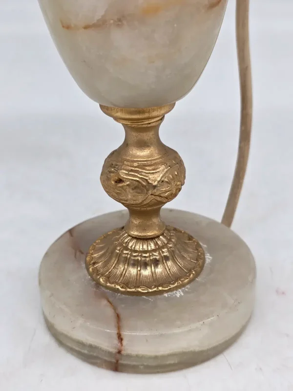 Lampa stołowa vintage z frędzlami 55 cm klosz do renowacji