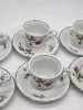Serwis kawowy Wawel porcelana róże komplet dla 5 osób 10 elementów