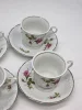 Serwis kawowy Wawel porcelana róże komplet dla 5 osób 10 elementów
