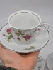 Serwis kawowy Wawel porcelana róże komplet dla 5 osób 10 elementów