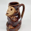 Dzbanek ceramiczny małpka figurka folk handmade vintage 24 cm 1l