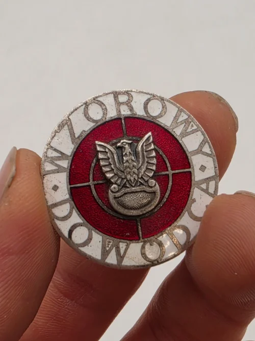 Odznaka Wzorowy Dowódca srebrny orzeł odznaczenie wojskowe PRL