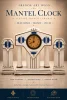 Francuski zegar kominkowy Art Deco ceramika niebieskie róże France 28 cm