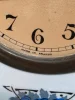 Francuski zegar kominkowy Art Deco ceramika niebieskie róże France 28 cm