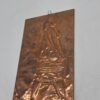 Relief ścienny z kobiecym aktem w kolorze miedzi, 15 × 28 cm