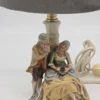 Lampa figuralna Gräfenthal Thüringen – porcelanowa para