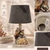 Lampa figuralna Gräfenthal Thüringen – porcelanowa para