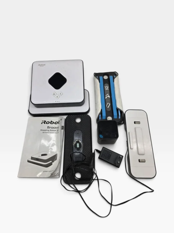 iRobot Braava 390t – robot mopujący z Turbo Charge Cradle, Cube i akcesoriami