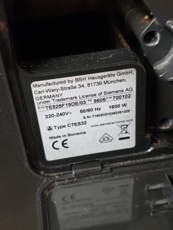 Automatyczny ekspres Siemens EQ.5 TE525F19DE/03 1600 W z młynkiem