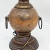 Flamandzka lampa stołowa retro drewno i metal faux drip candle 60 cm