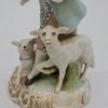 Porcelanowa figurka dudziarz z owcami styl rokoko Capodimonte