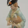 Porcelanowa figurka dudziarz z owcami styl rokoko Capodimonte